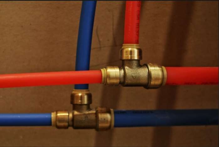 Copper Gas Pipe Installation in Kitchen